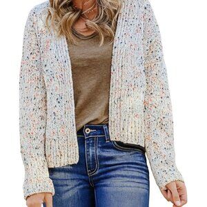 Moon & Madison Speckled Knit Cardigan — Size L